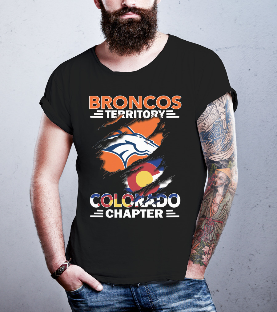Broncos Territory Colorado Chapter Denver Football Pride T-Shirt