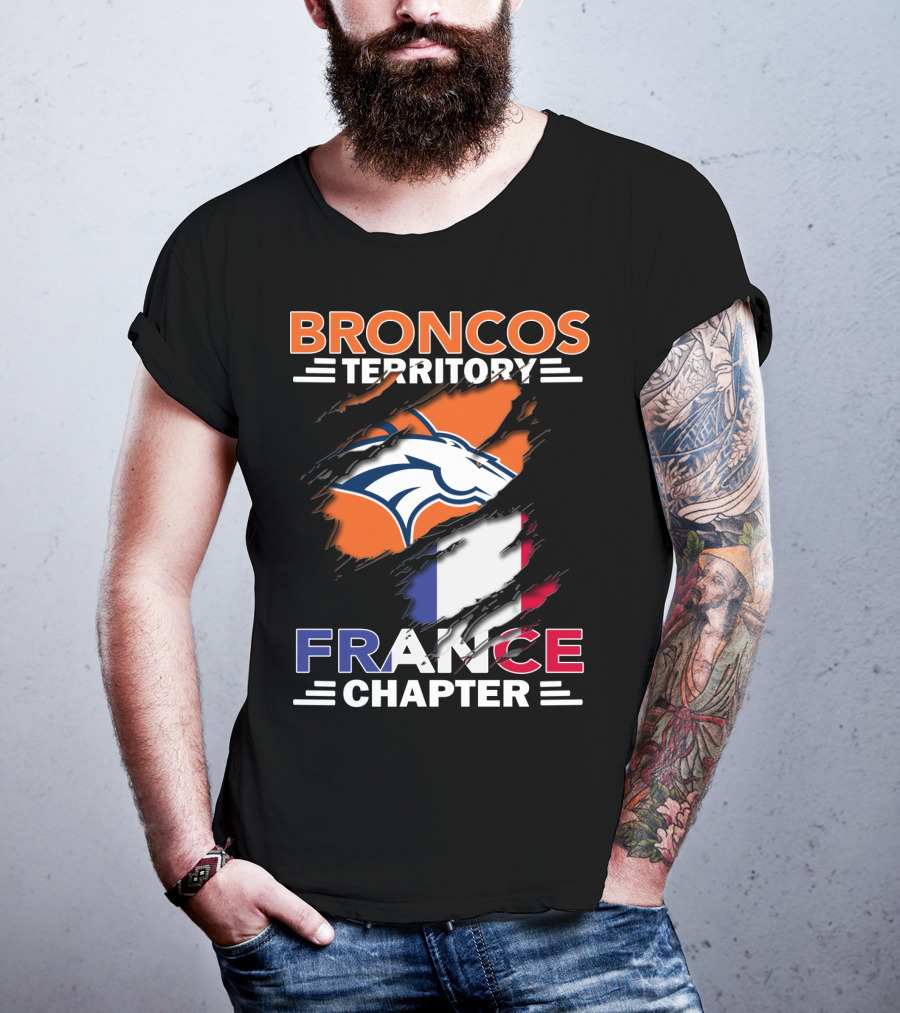 Broncos Territory France Chapter French Flag Fan Edition T-Shirt