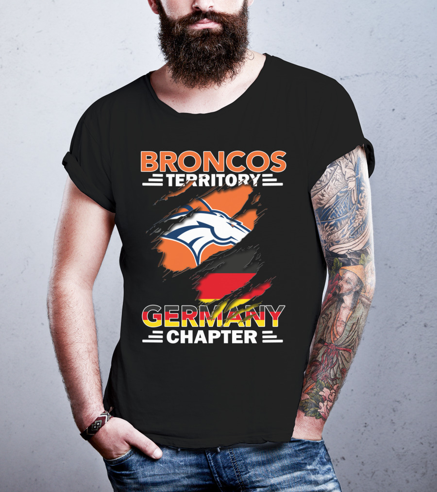 Broncos Territory Germany Chapter Football Fan T-Shirt