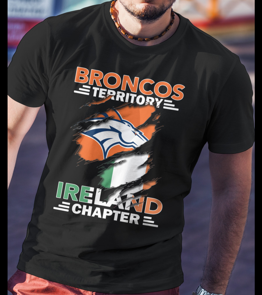 Broncos Territory Ireland Chapter Flag T-Shirt