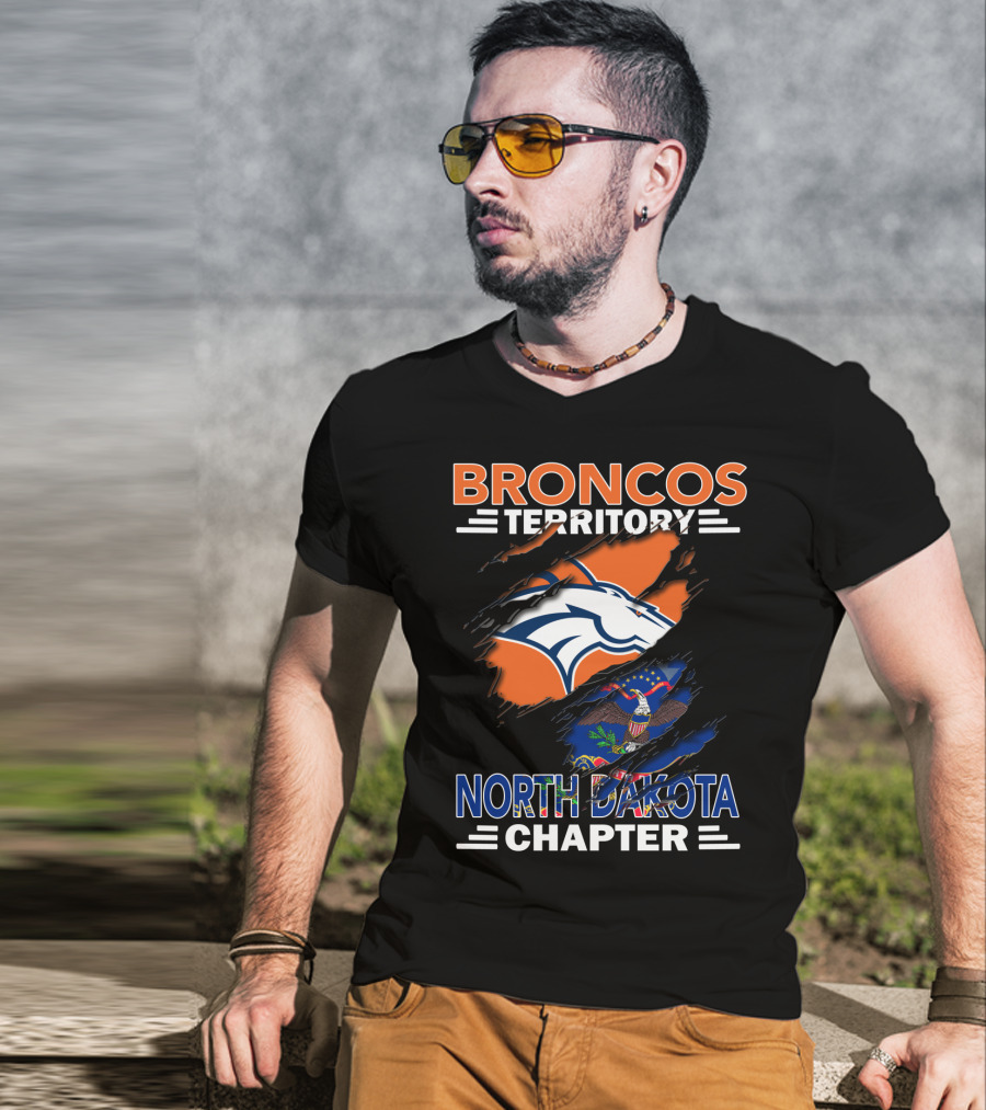 Broncos Territory North Dakota Chapter NFL Fan Club T-Shirt