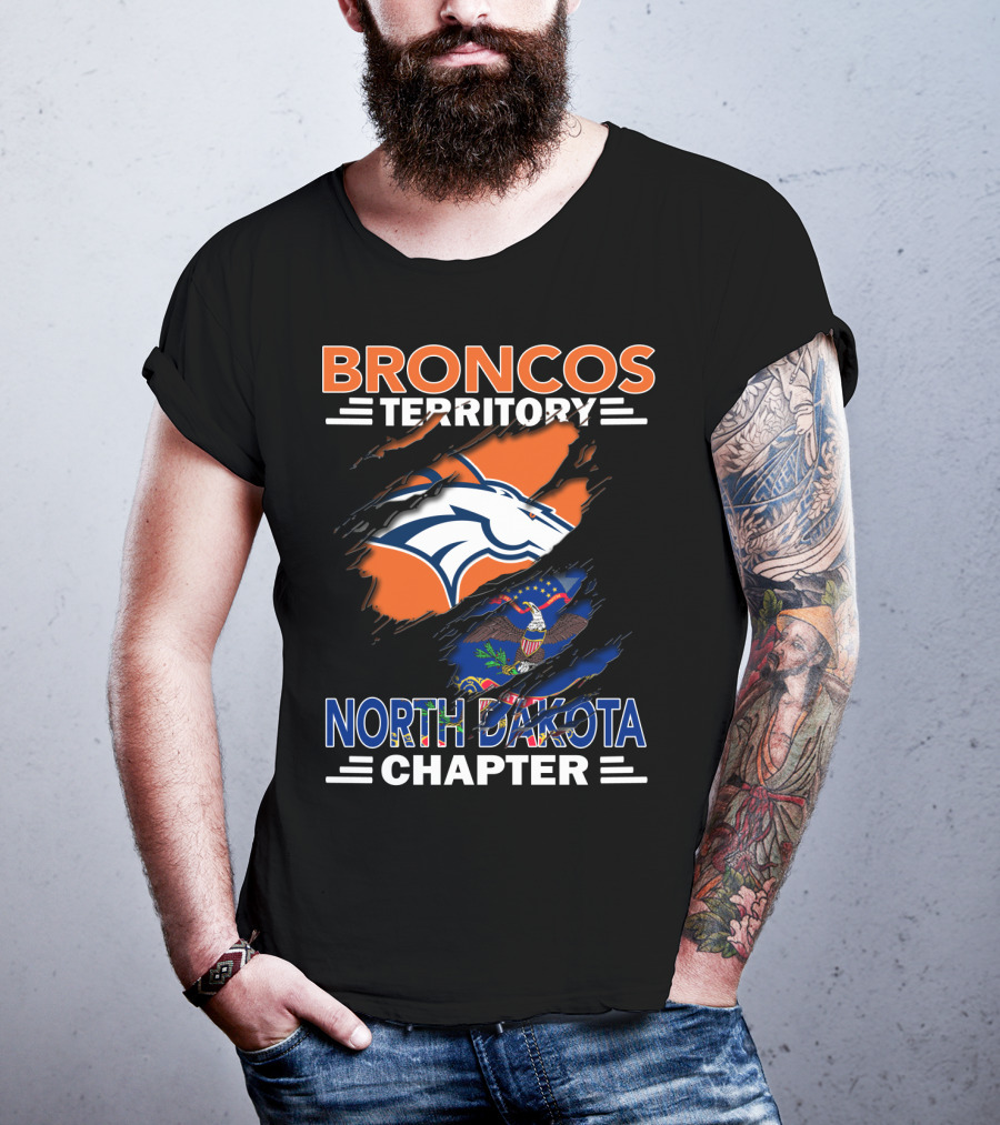 Broncos Territory North Dakota Chapter NFL Fan Club T-Shirt