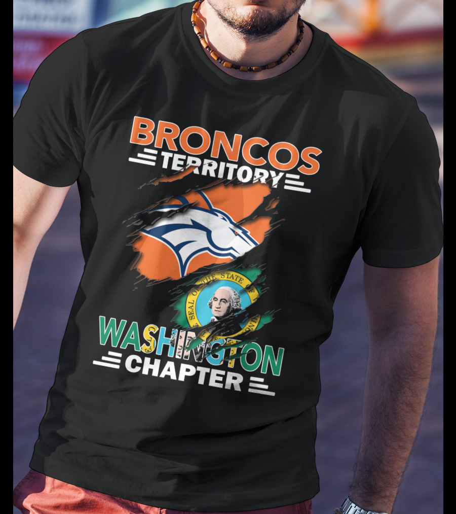 Broncos Territory Washington Chapter Denver Football Fan Club T-Shirt