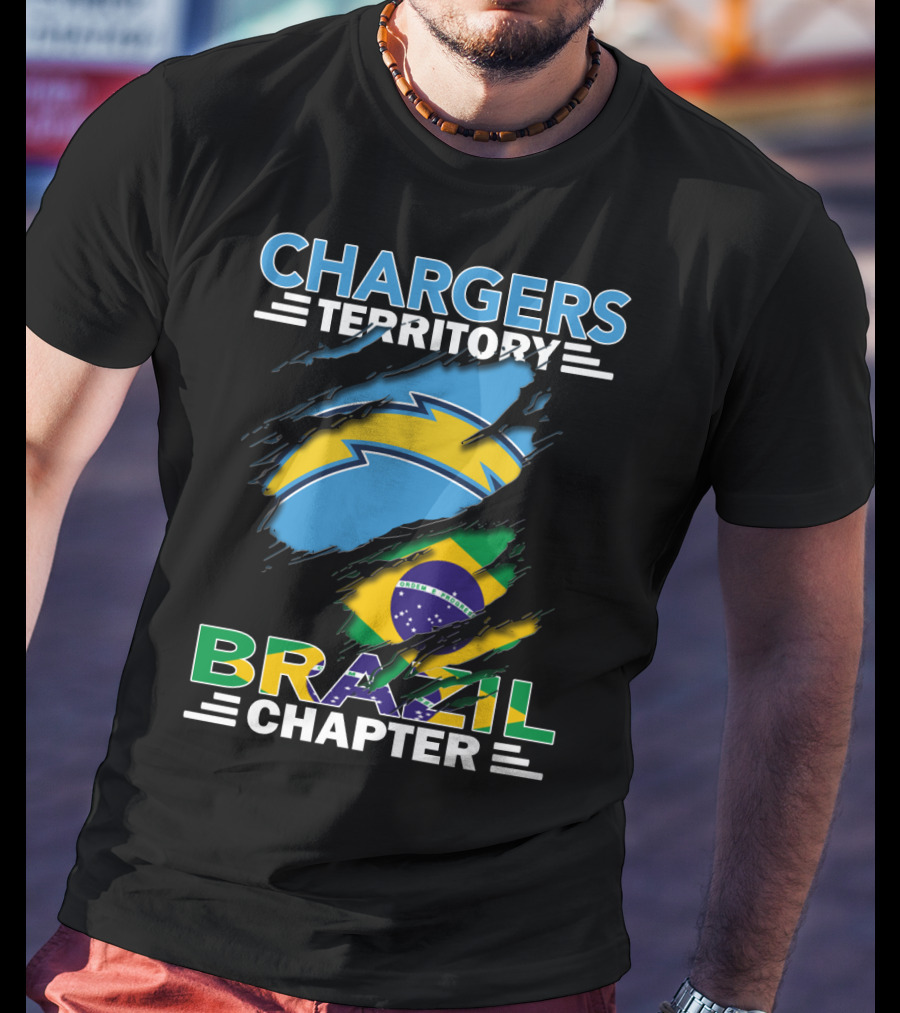 Chargers Territory Brazil Flag Chapter T-Shirt