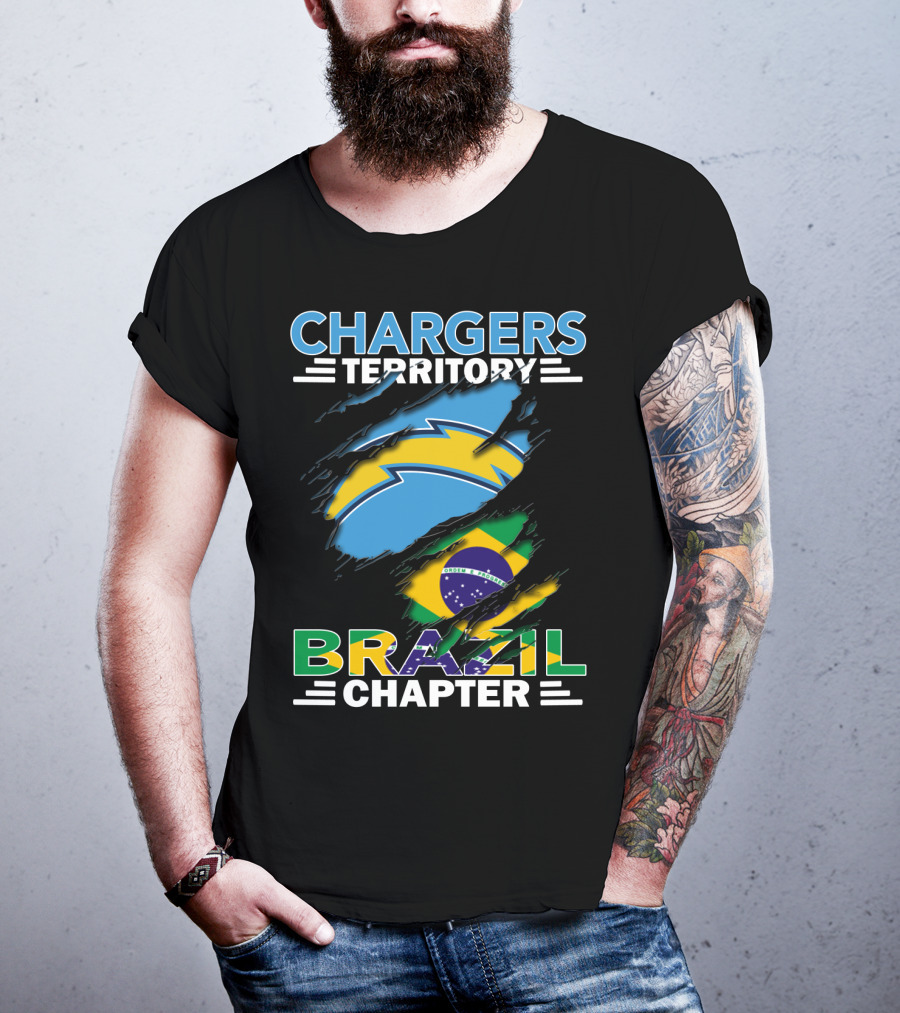 Chargers Territory Brazil Flag Chapter T-Shirt