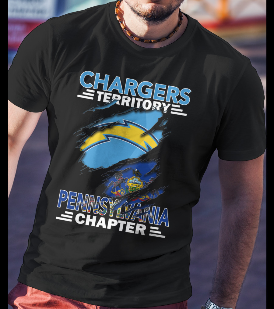 Chargers Territory Pennsylvania Chapter State Pride And Team Spirit T-Shirt