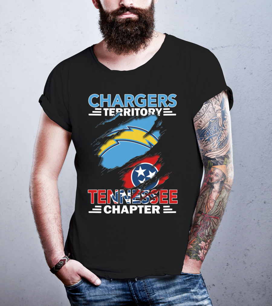 Chargers Territory Tennessee Chapter Football Fan T-Shirt