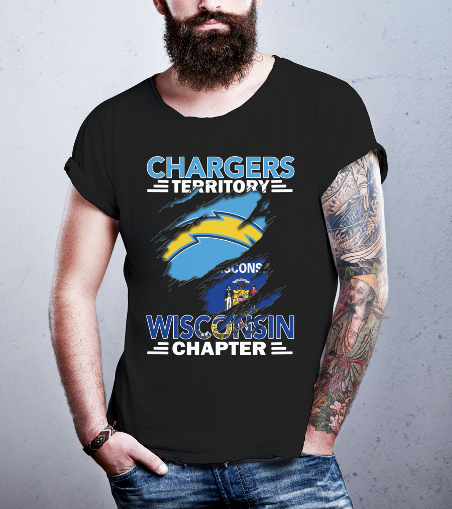 Chargers Territory Wisconsin Chapter NFL Los Angeles Team T-Shirt