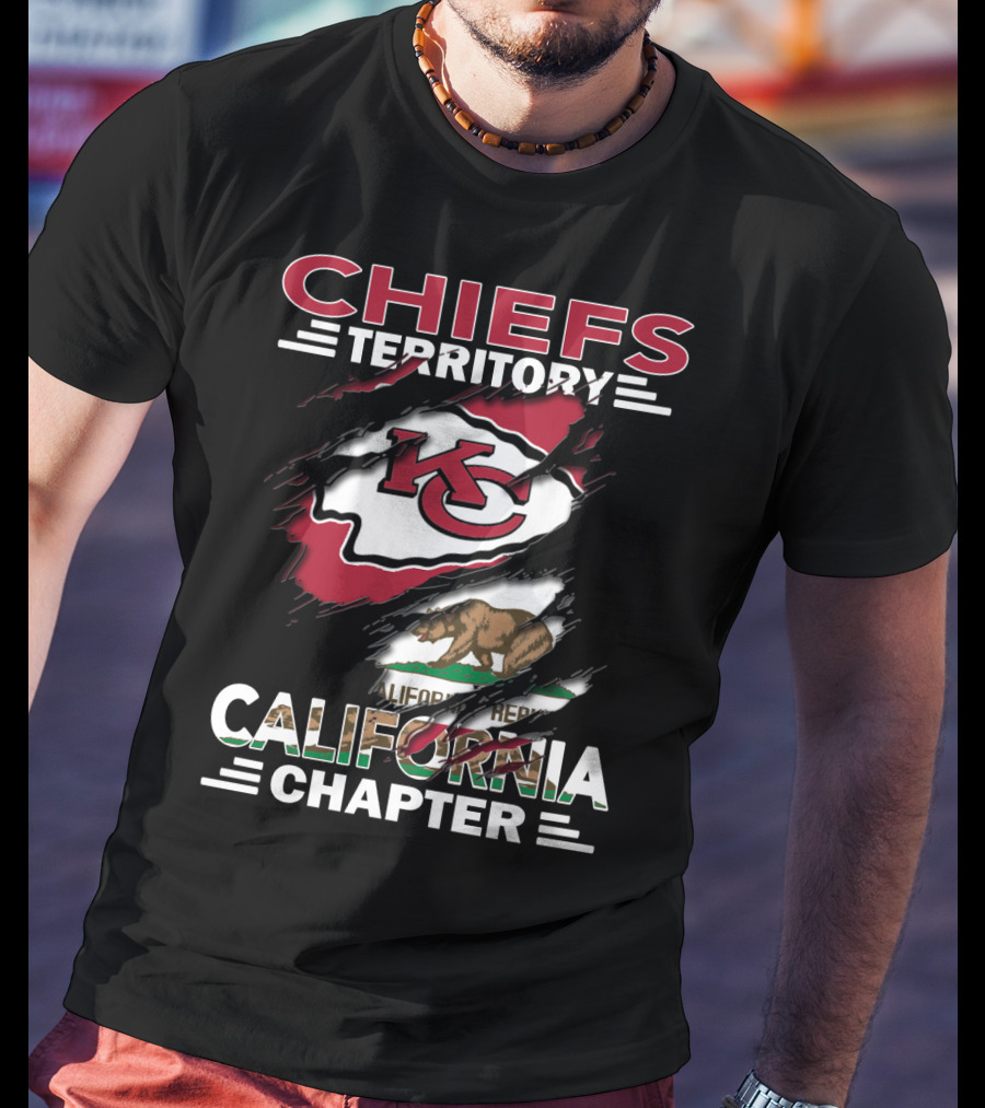 Chiefs Territory California Chapter KC Bear Flag T-Shirt