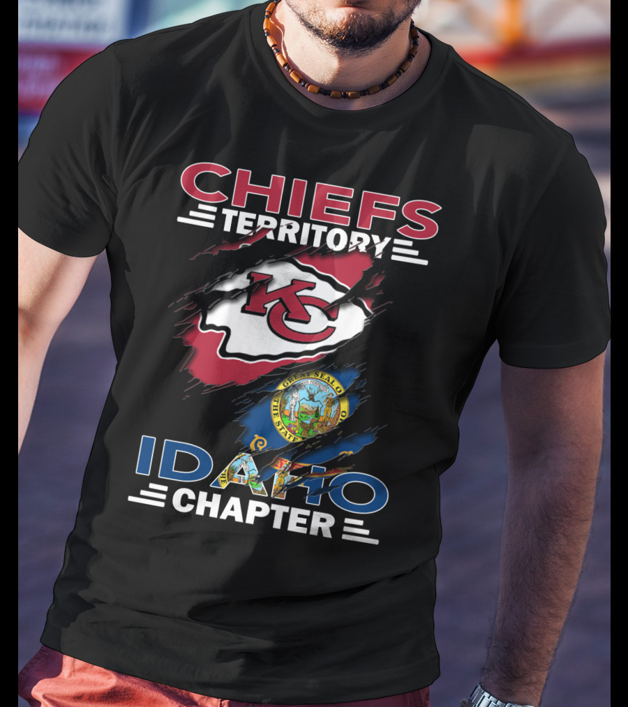 Chiefs Territory Idaho Chapter Kansas City Chiefs State Of Idaho Seal T-Shirt
