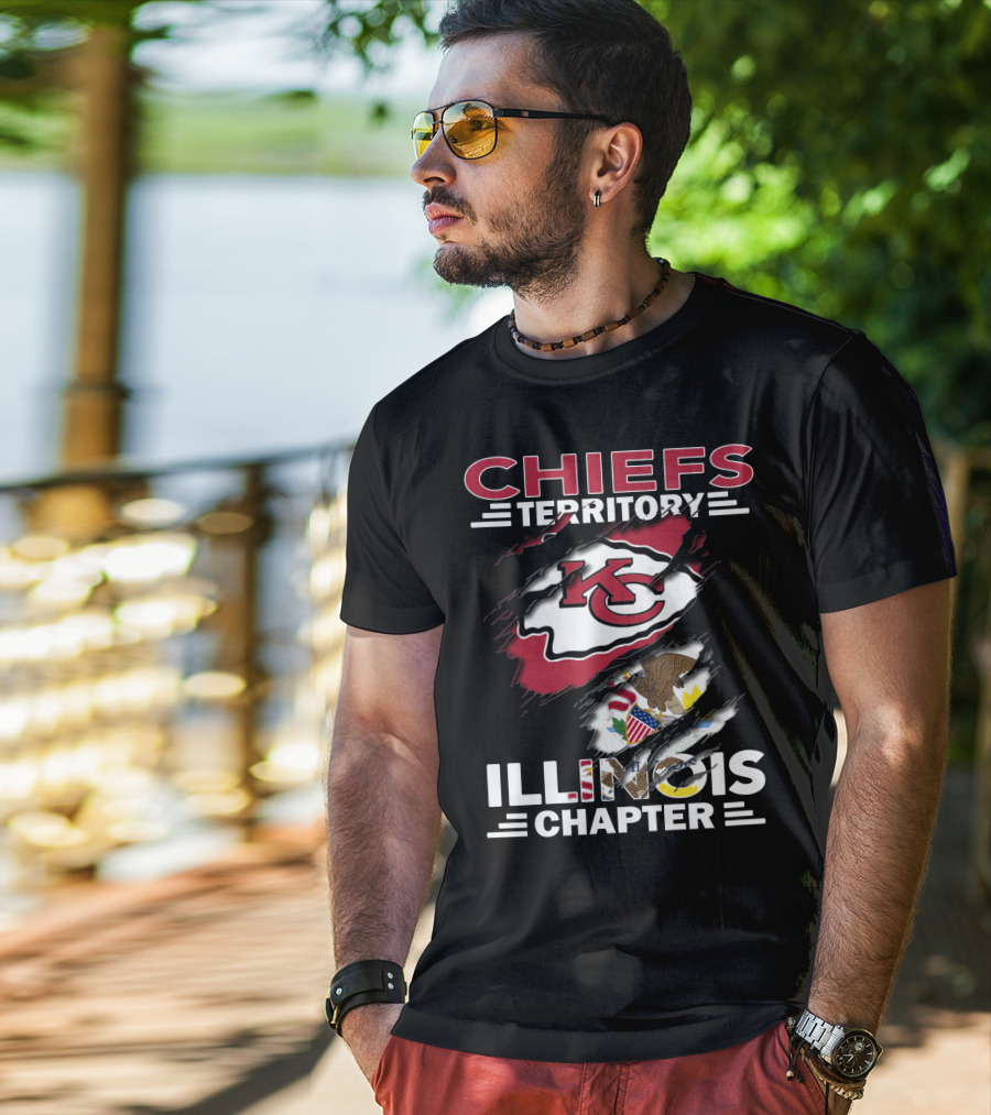 Chiefs Territory KC Logo Illinois Chapter T-Shirt