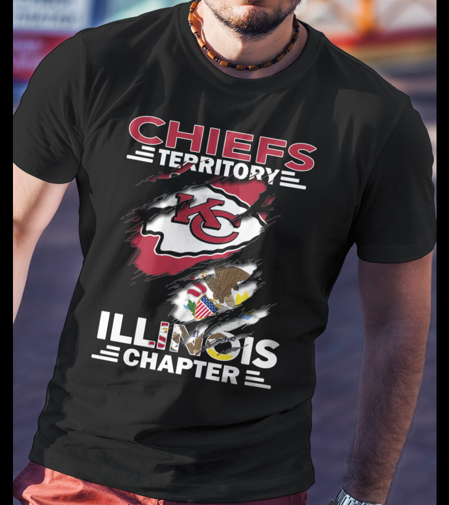 Chiefs Territory KC Logo Illinois Chapter T-Shirt