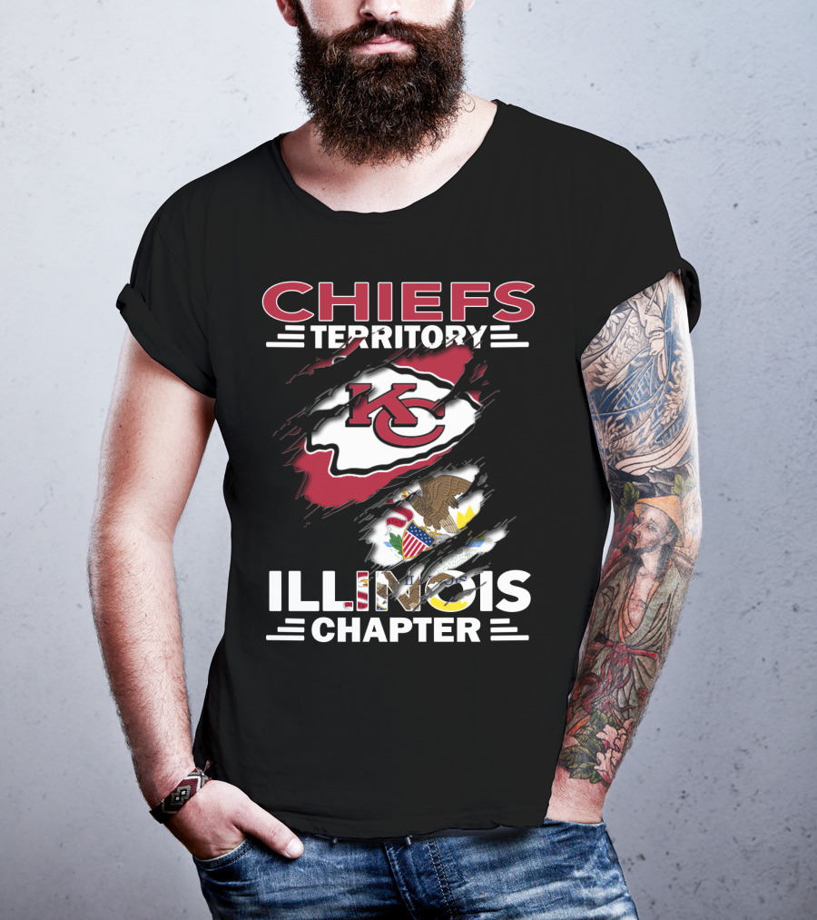 Chiefs Territory KC Logo Illinois Chapter T-Shirt