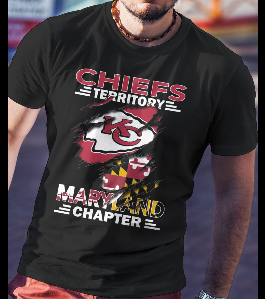 Chiefs Territory KC Logo Maryland Chapter T-Shirt