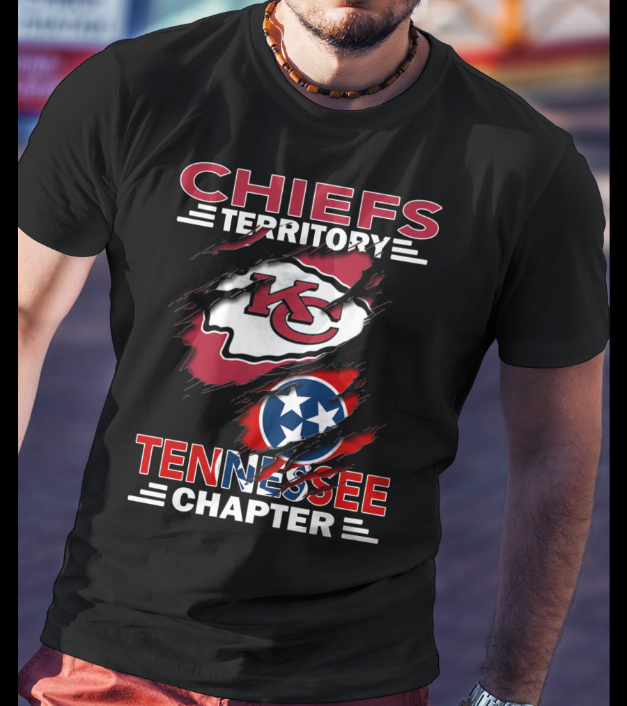 Chiefs Territory Tennessee Chapter KC Logo Flag T-Shirt