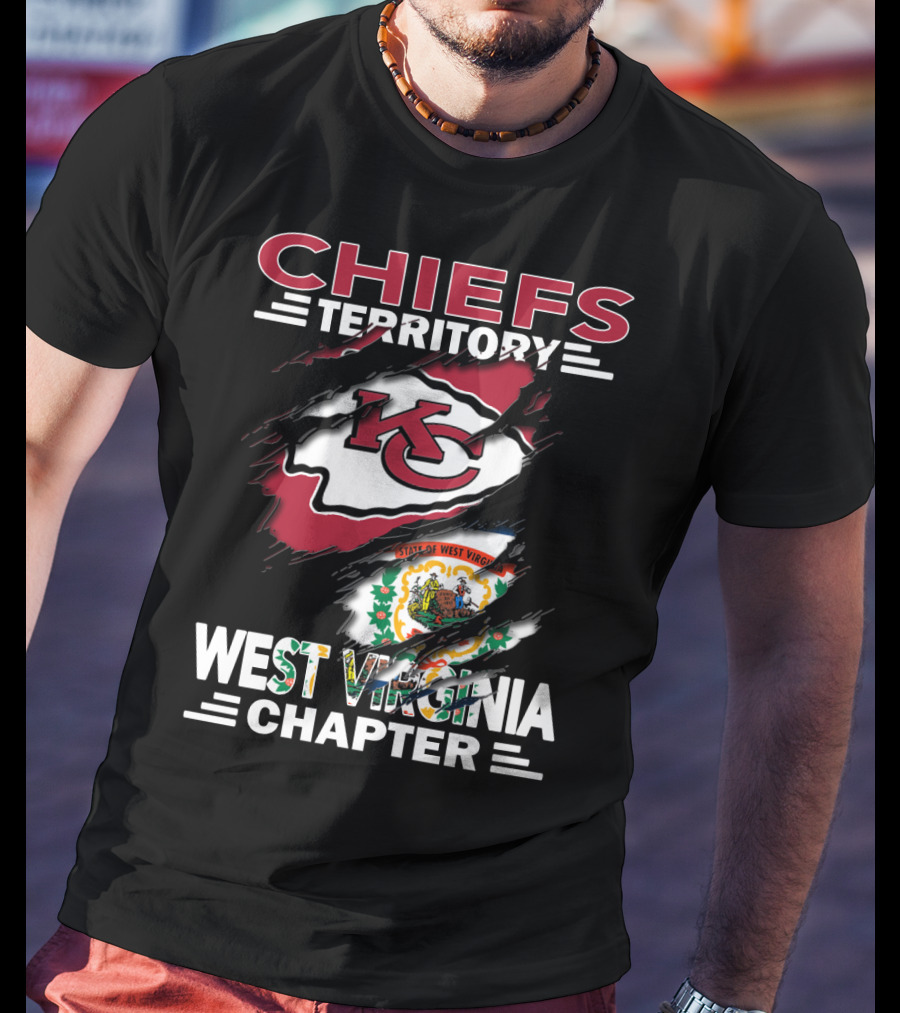 Chiefs Territory West Virginia Chapter State Flag Integration T-Shirt