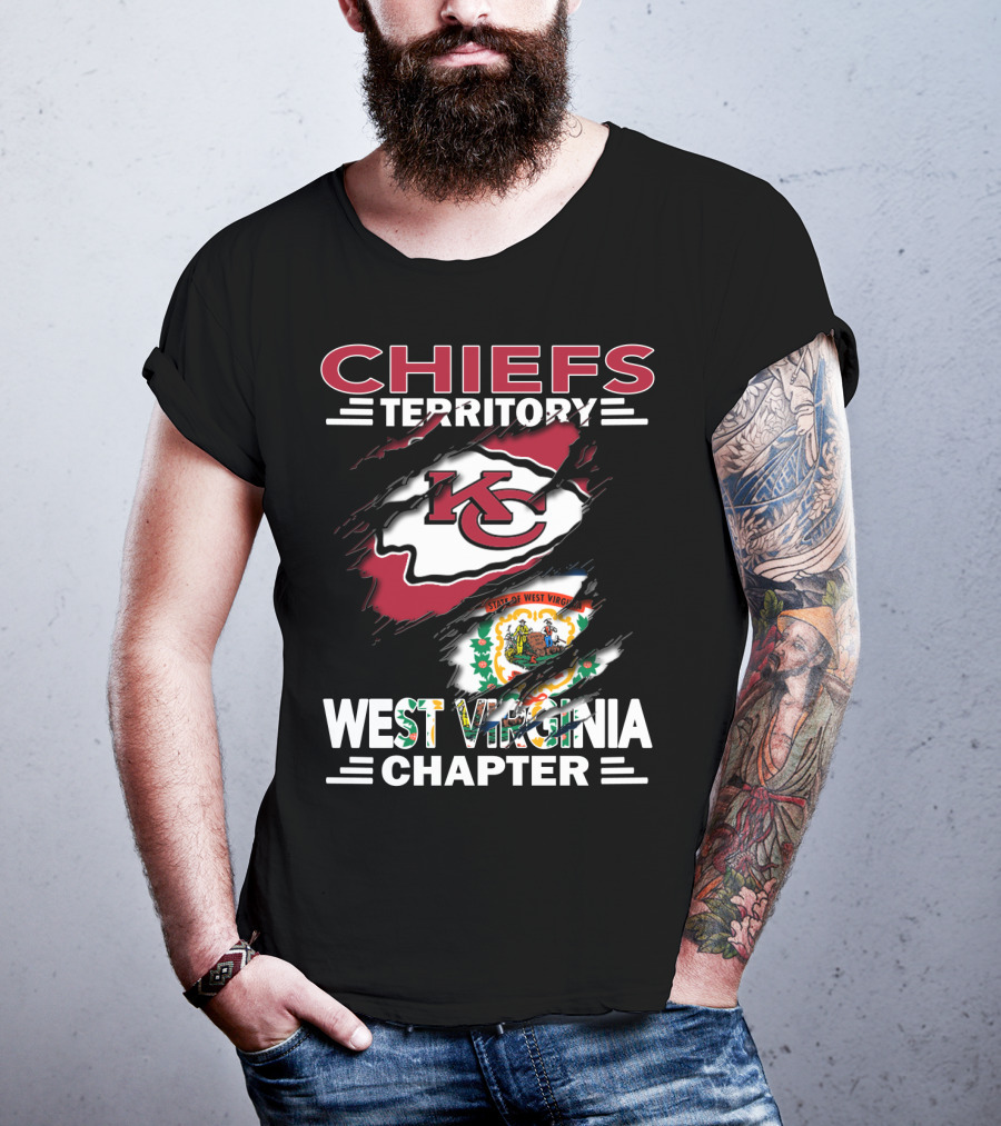 Chiefs Territory West Virginia Chapter State Flag Integration T-Shirt