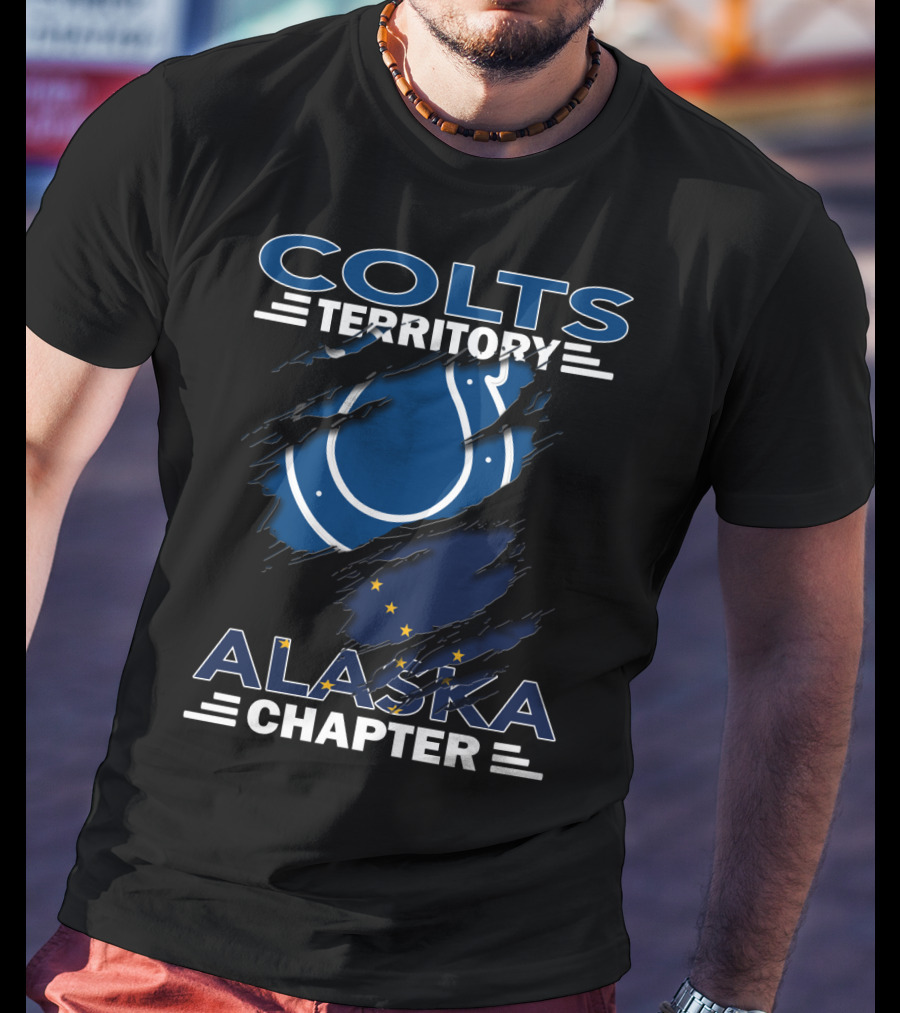 Colts Territory Alaska Chapter Hidden Layers With Flag T-Shirt
