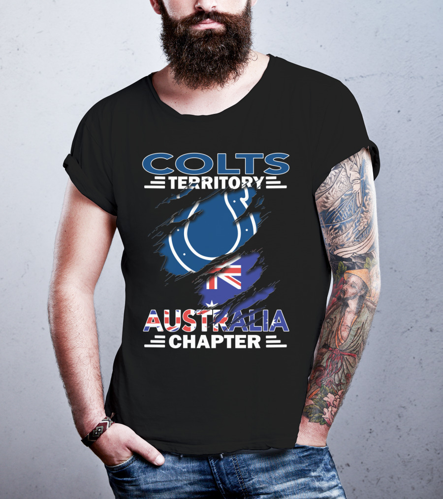 Colts Territory Australia Chapter Flag Emblem T-Shirt