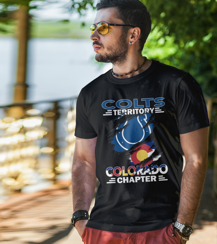 Colts Territory Colorado Chapter Denver Broncos Colts Fan Group T-Shirt