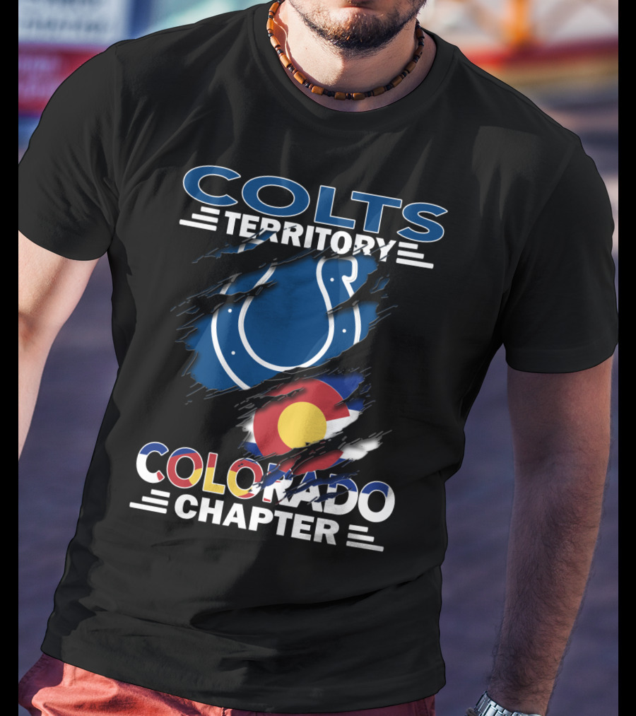 Colts Territory Colorado Chapter Denver Broncos Colts Fan Group T-Shirt