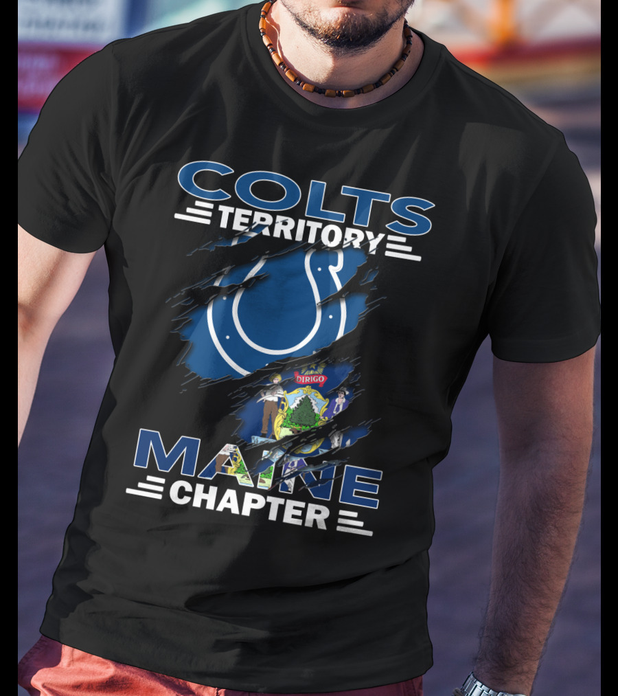 Colts Territory Maine Chapter Dirigo Flag T-Shirt