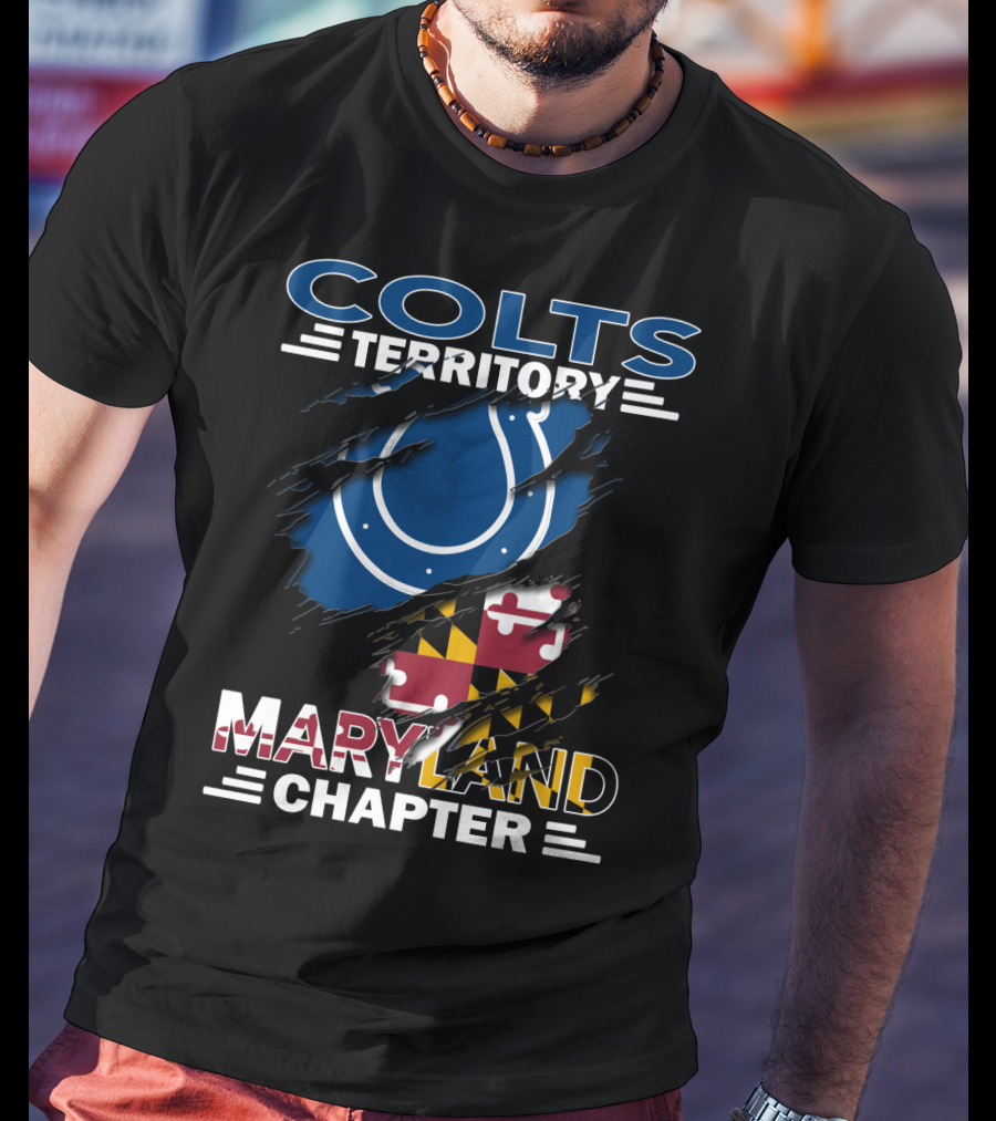 Colts Territory Maryland Chapter Maryland Flag T-Shirt