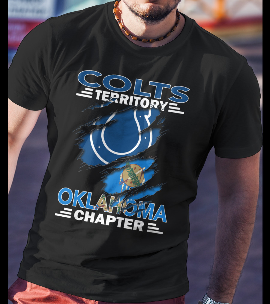 Colts Territory Oklahoma Chapter Colts Logo Oklahoma Flag T-Shirt