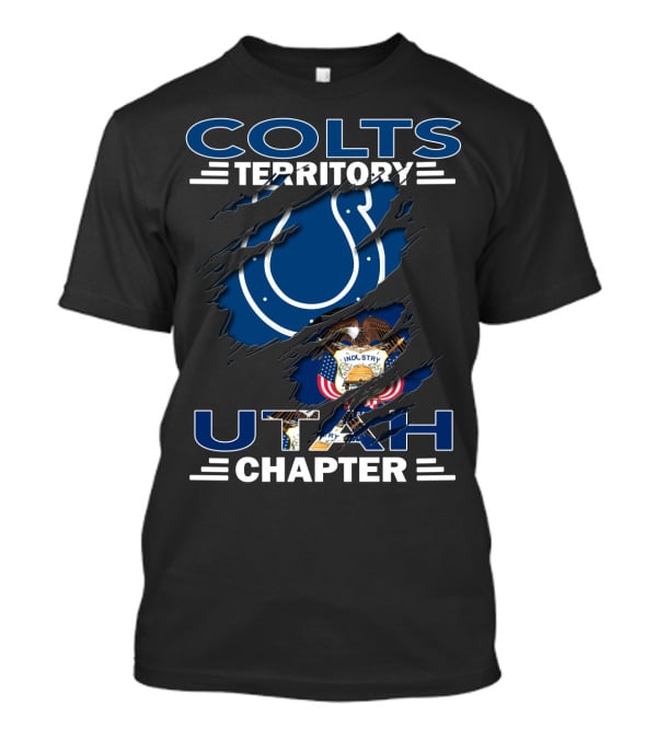 Colts Territory Utah Chapter State Flag Emblem T-Shirt