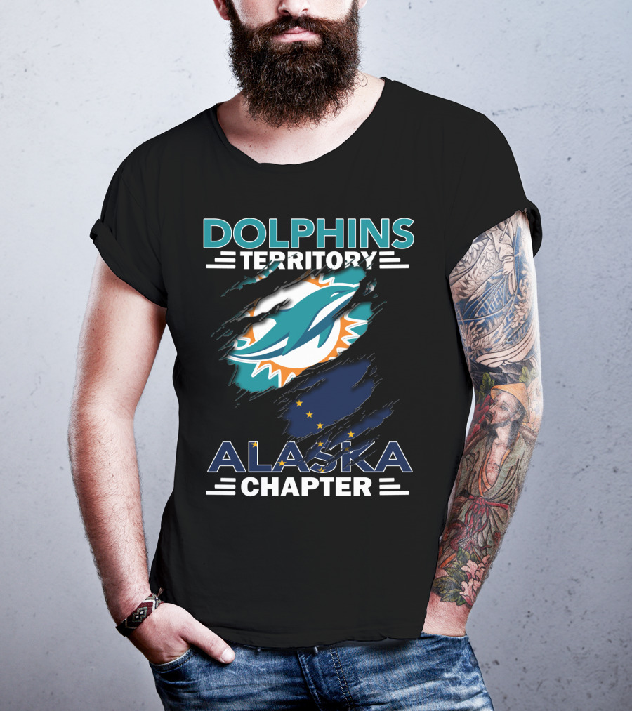 Dolphins Territory Alaska Chapter Miami Dolphins Fan Club T-Shirt