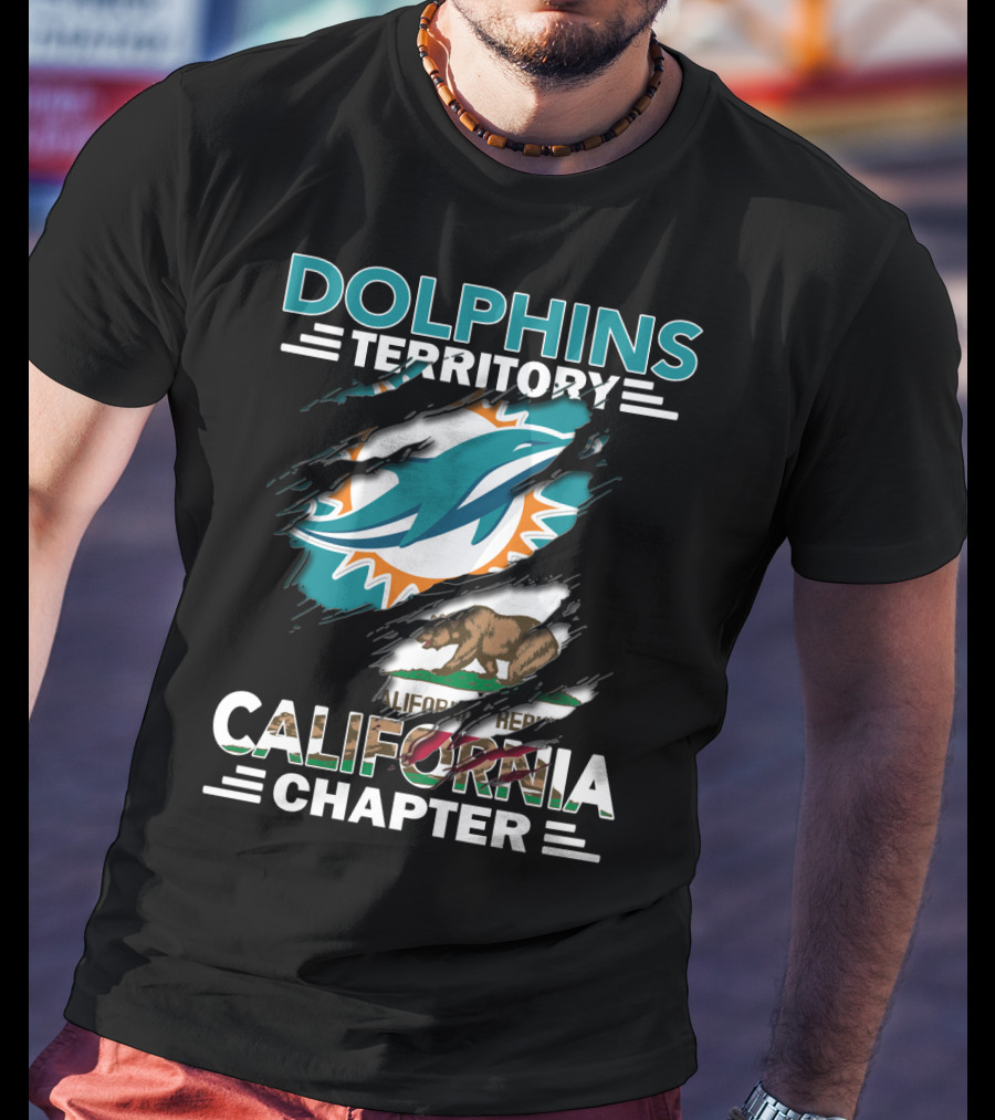 Dolphins Territory California Chapter California Republic Dolphins T-Shirt