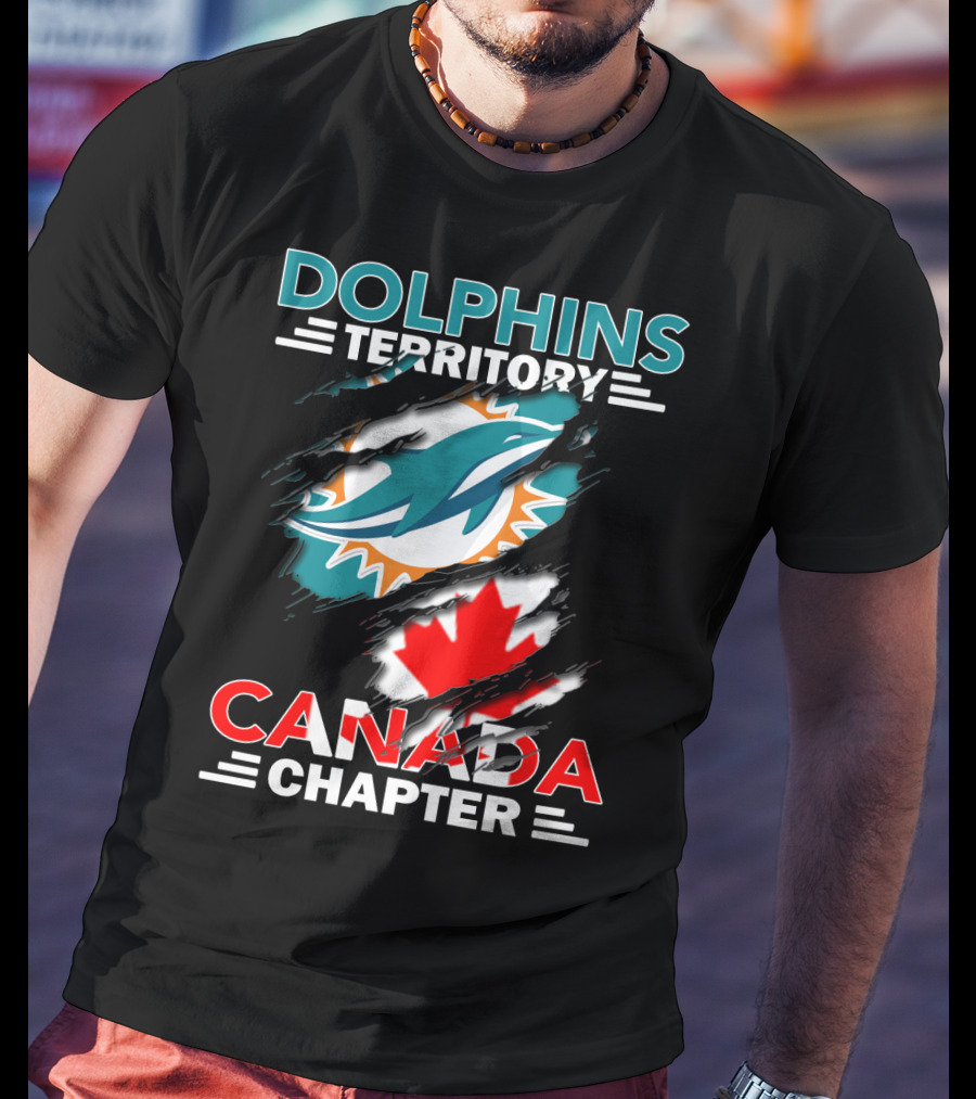 Dolphins Territory Canada Chapter Miami Dolphins Fan Club T-Shirt