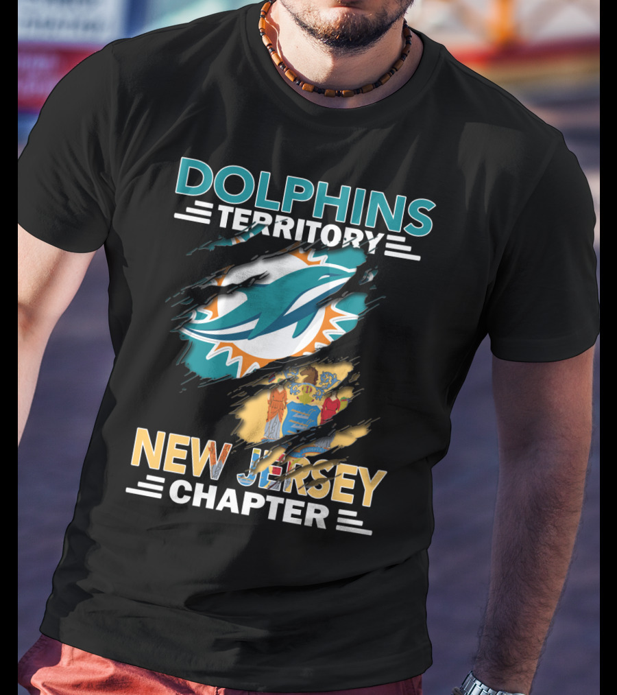 Dolphins Territory New Jersey Chapter NFL Football Fan Club T-Shirt