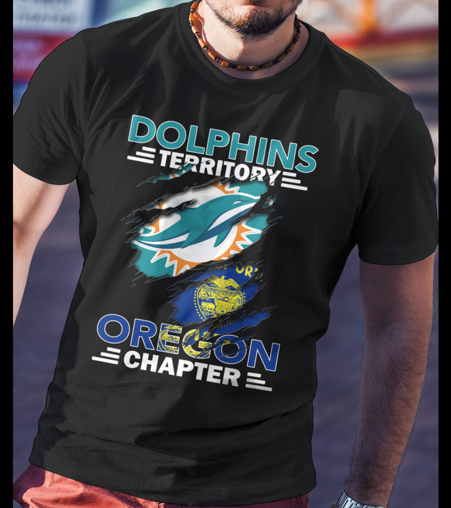 Dolphins Territory Oregon Chapter Miami Dolphins Fan Club T-Shirt