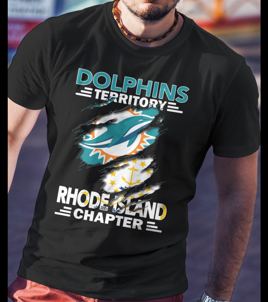 Dolphins Territory Rhode Island Chapter Miami Dolphins Fan Group T-Shirt