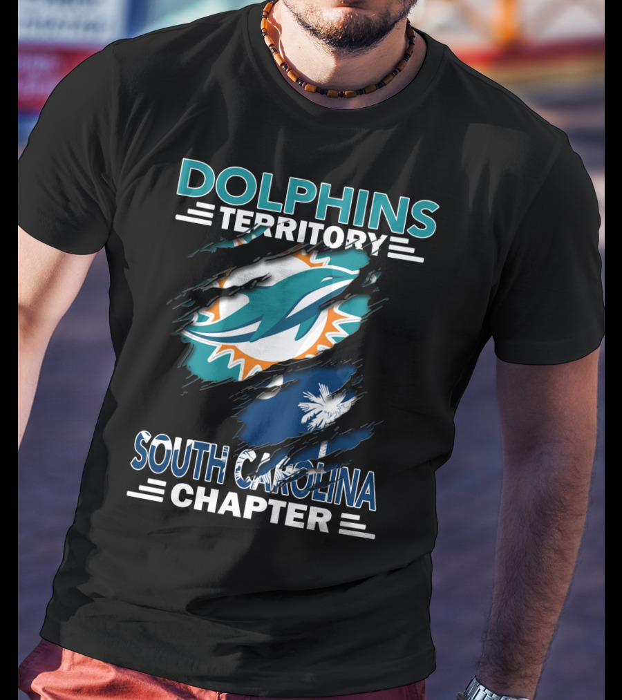 Dolphins Territory South Carolina Chapter Miami Football Fan Group T-Shirt