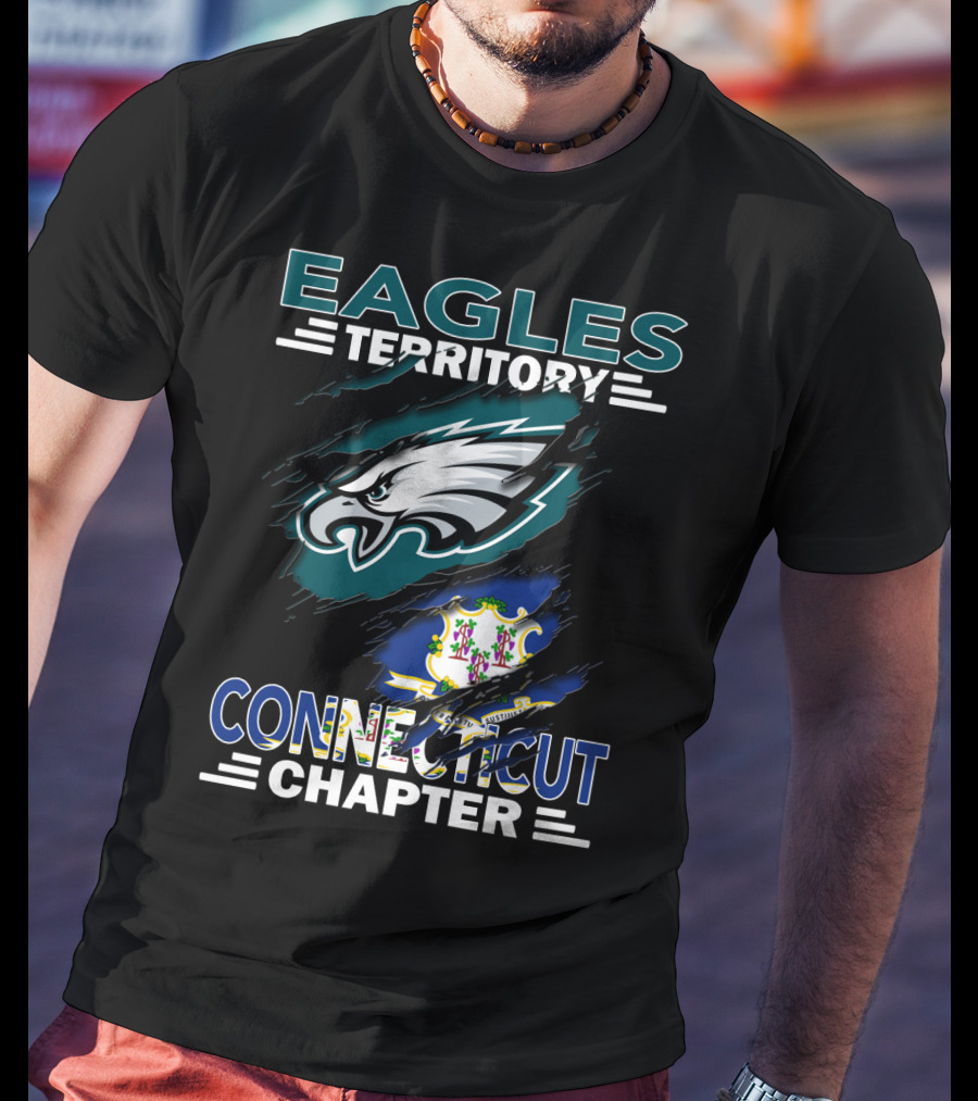 Eagles Territory Connecticut Chapter Fan Club Logo Banner T-Shirt