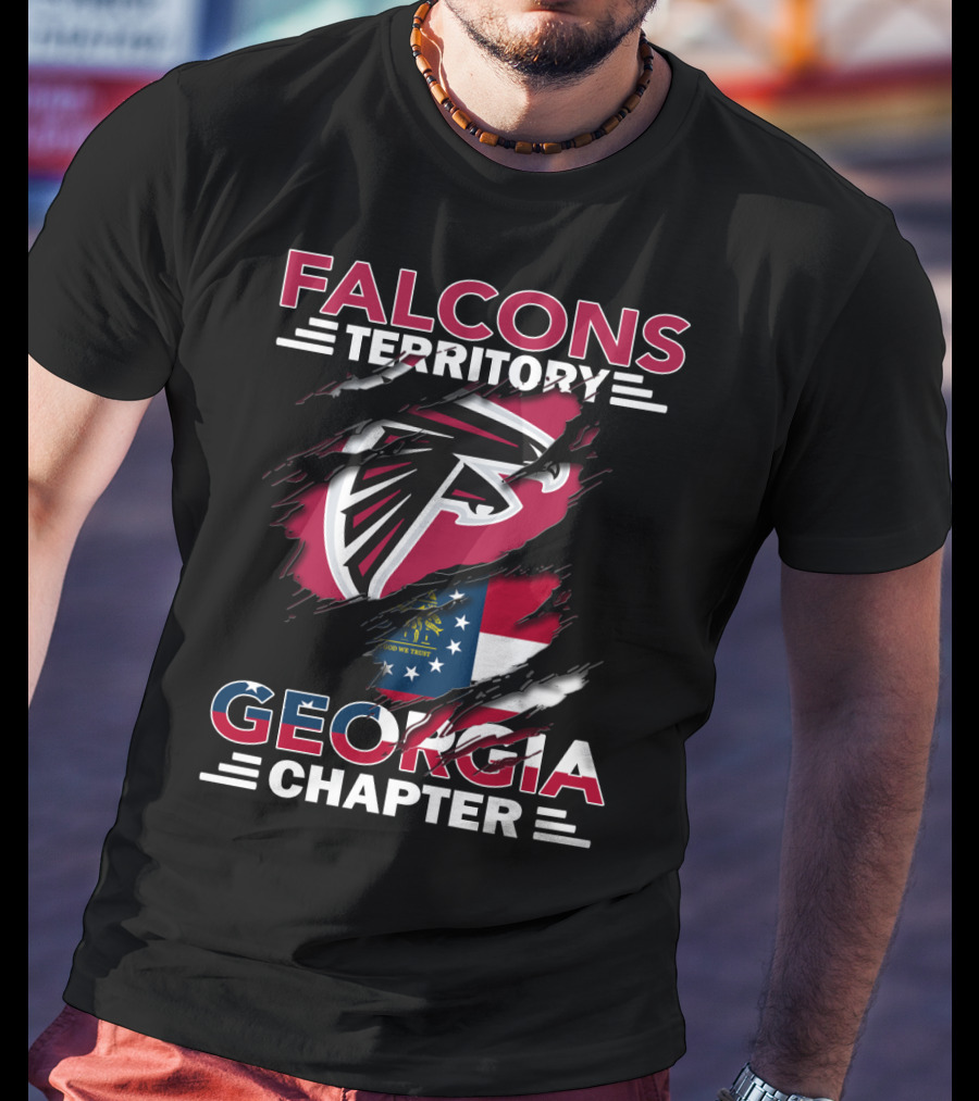 Falcons Territory Georgia Chapter Flag T-Shirt