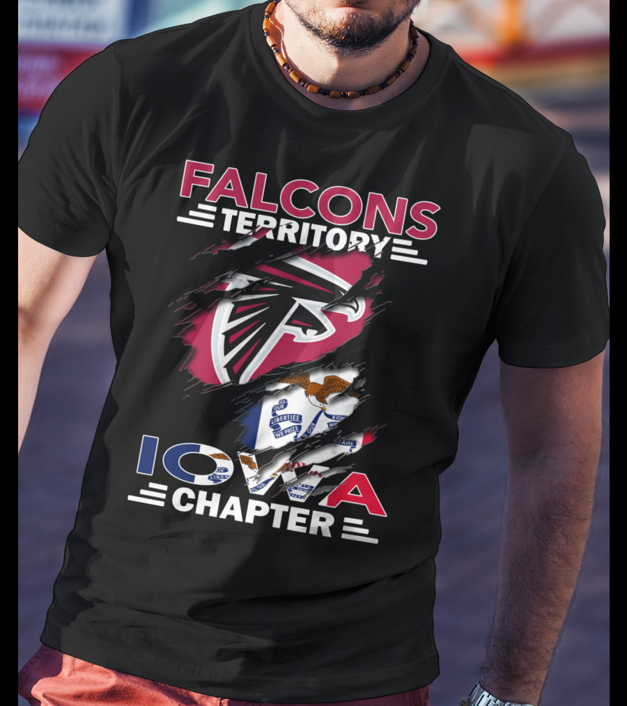 Falcons Territory Iowa Chapter Flag T-Shirt