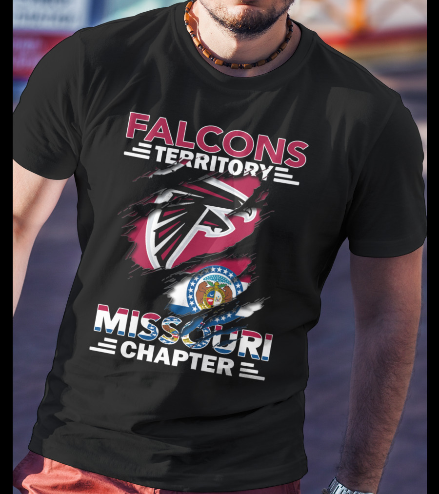 Falcons Territory Missouri Chapter Logo With State T-Shirt