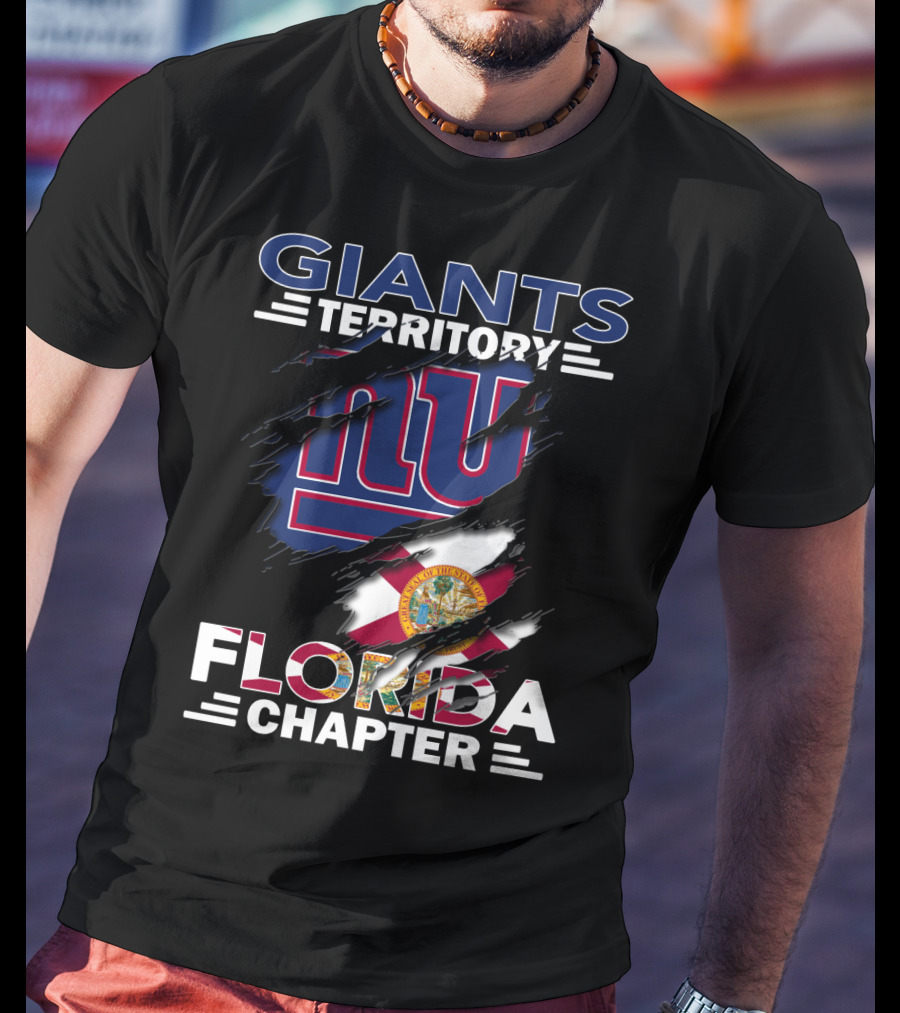 Giants Territory NY Logo Florida Chapter Flag T-Shirt