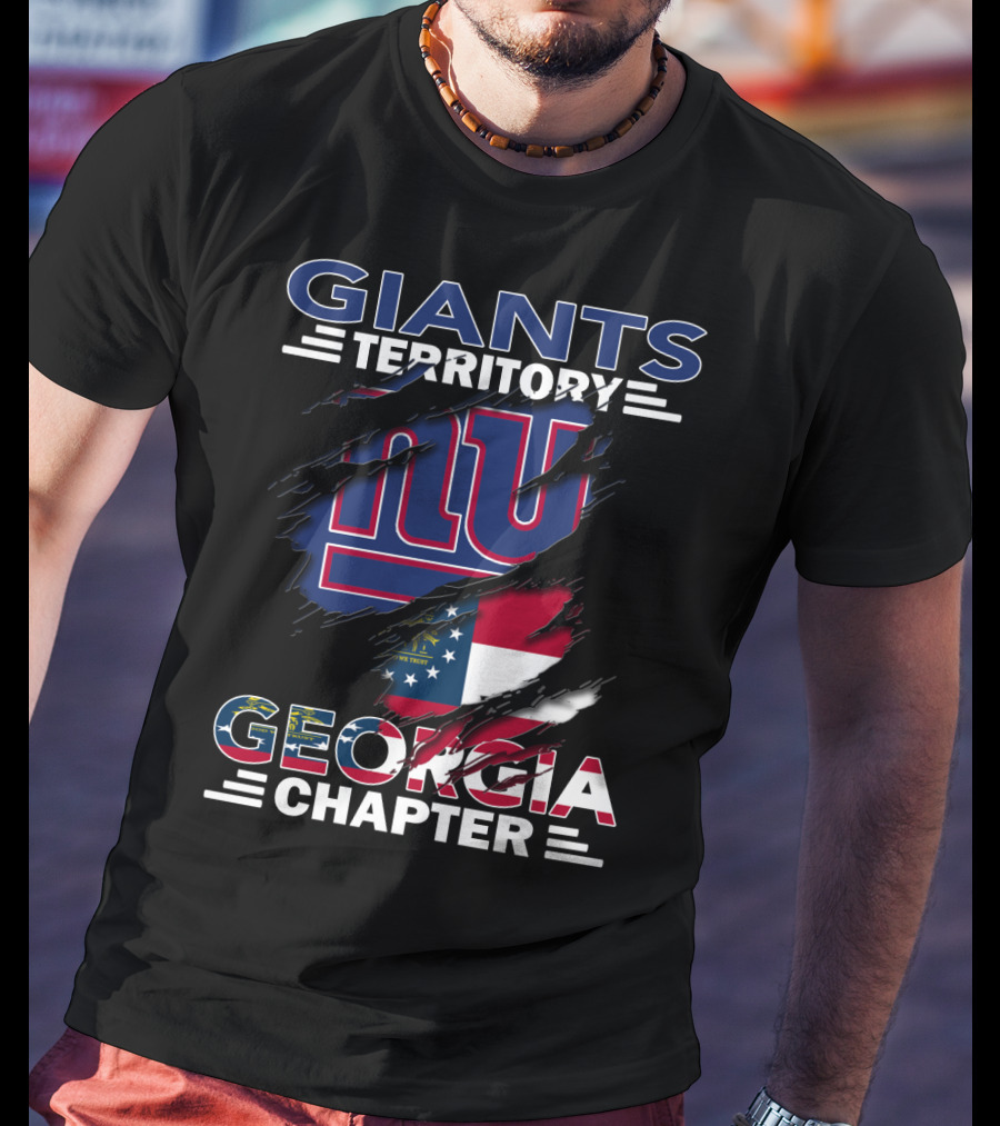 Giants Territory NY Logo Georgia Flag Chapter T-Shirt