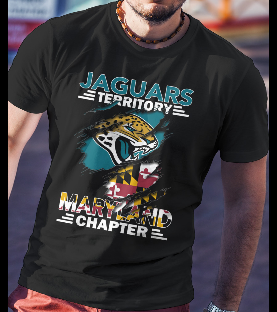 Jaguars Territory Maryland Chapter Maryland Flag Jaguars T-Shirt