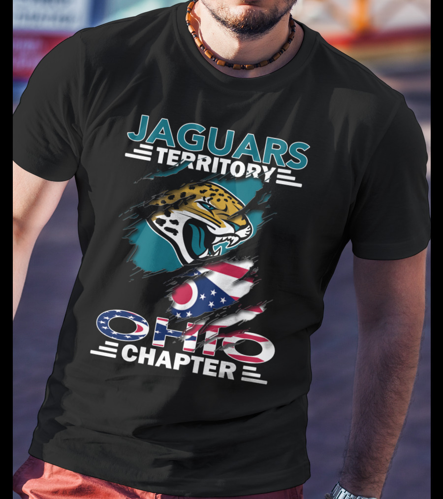 Jaguars Territory Ohio Chapter Jaguars Logo Ohio Flag T-Shirt
