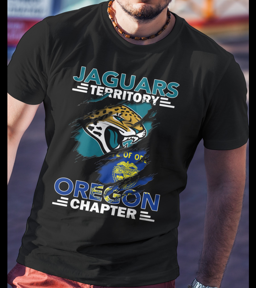 Jaguars Territory Oregon Chapter Official Seal And Fierce Mascot Integration T-Shirt