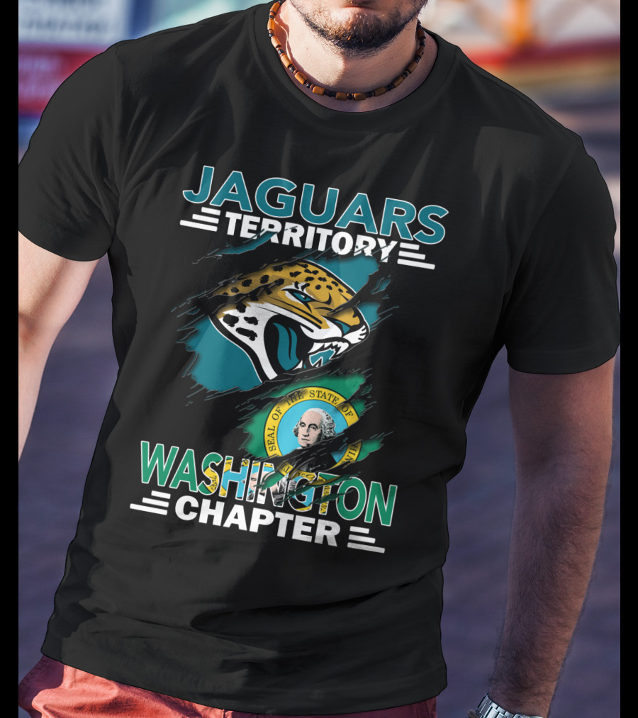 Jaguars Territory Washington Chapter State Seal Emblem T-Shirt