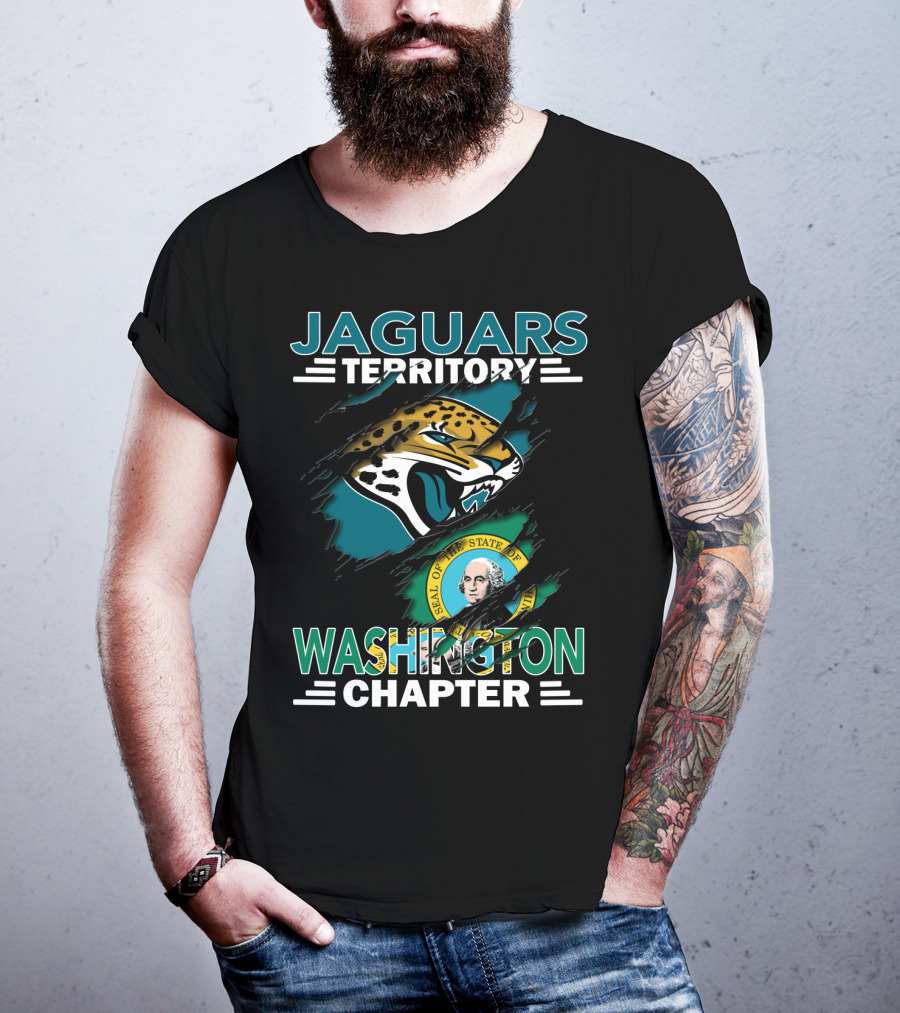 Jaguars Territory Washington Chapter State Seal Emblem T-Shirt