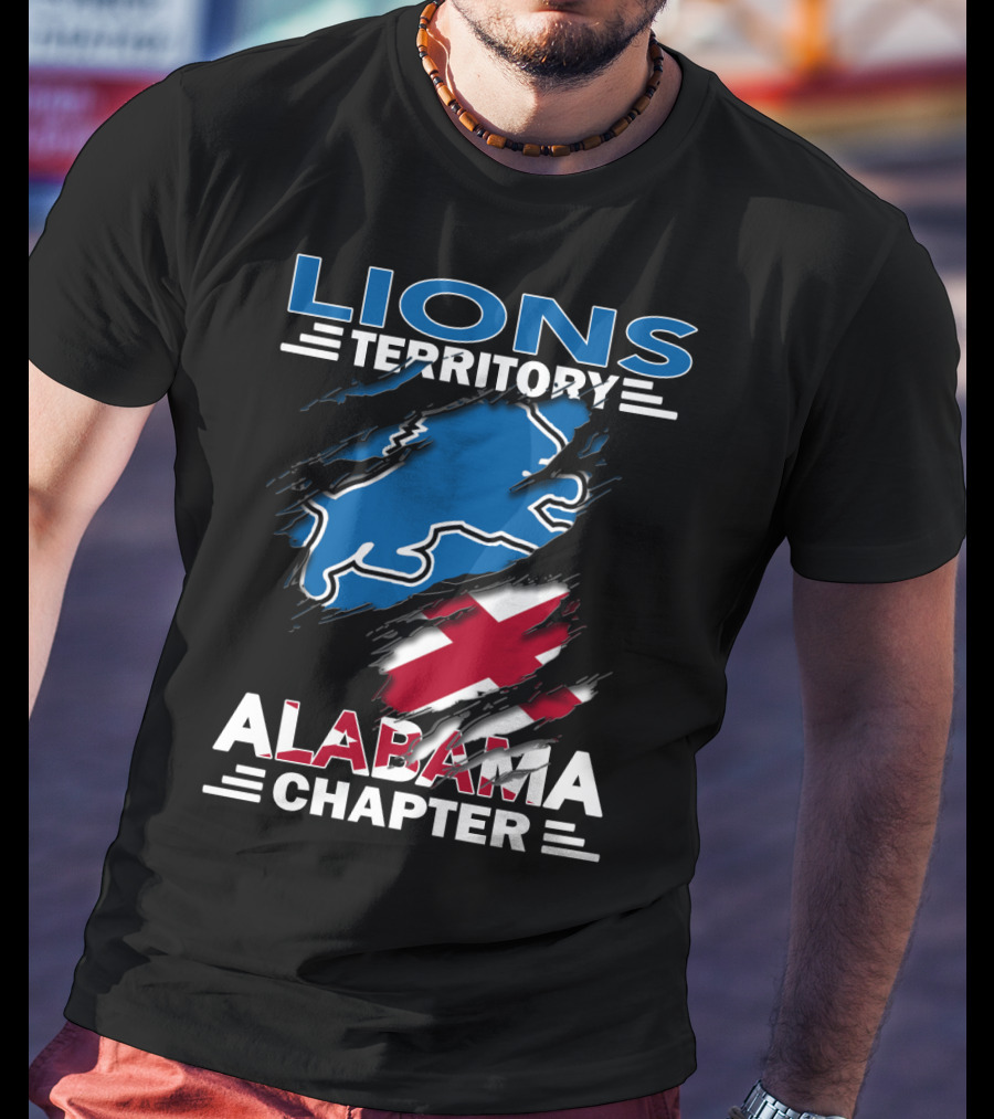 Lions Territory Alabama Chapter Blue And Red T-Shirt