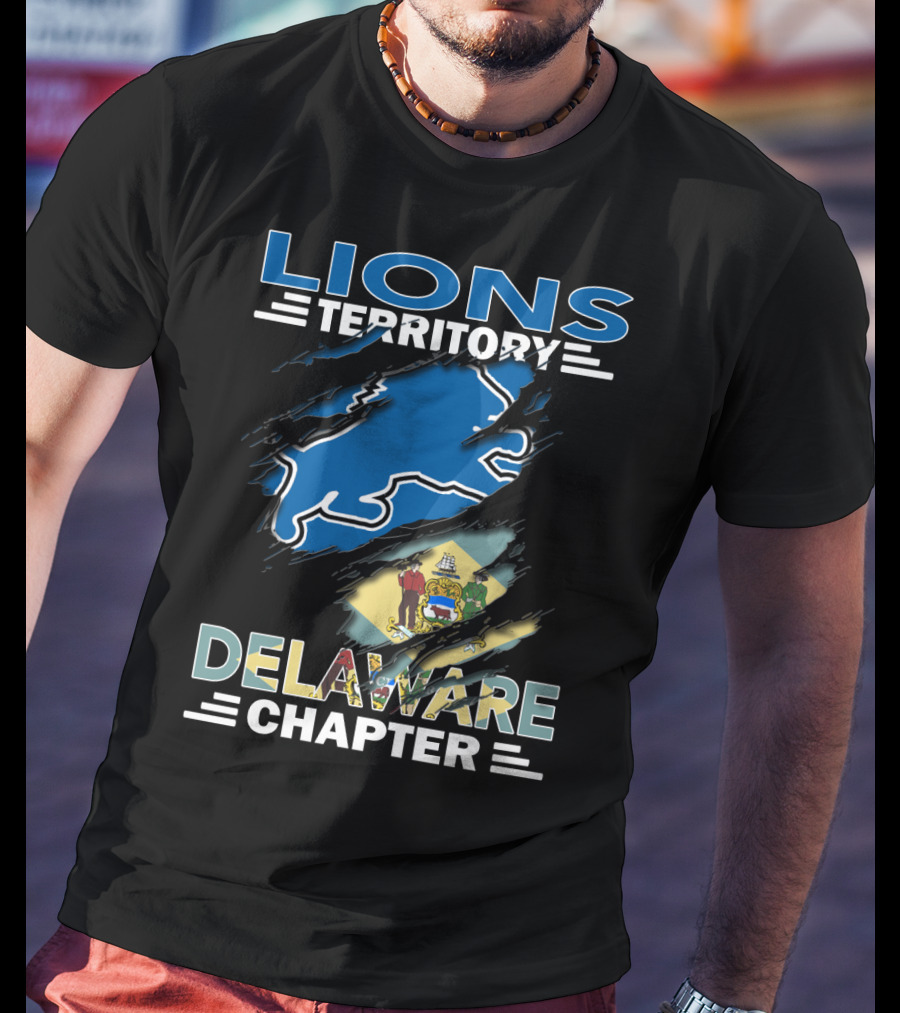 Lions Territory Delaware Chapter State Emblem T-Shirt