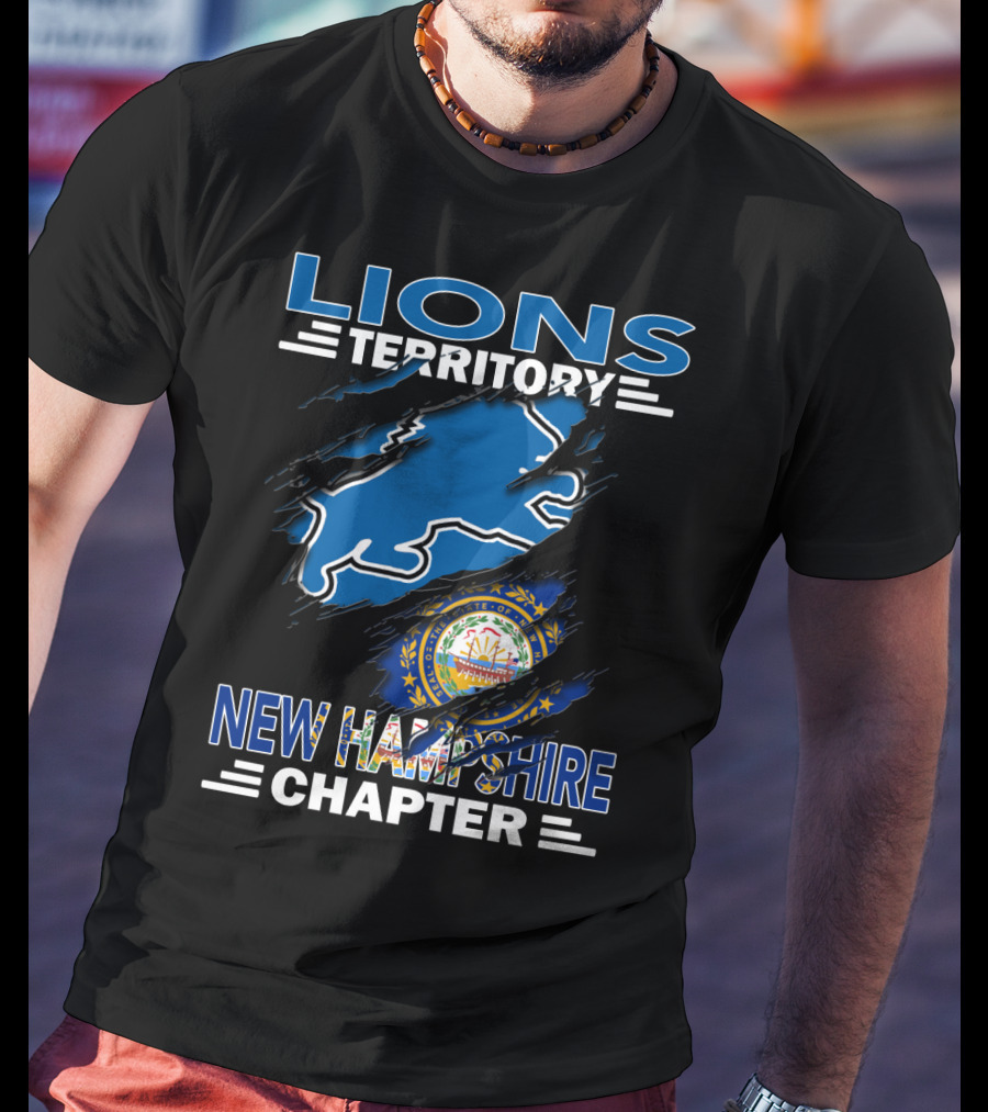 Lions Territory New Hampshire Chapter State Emblem T-Shirt